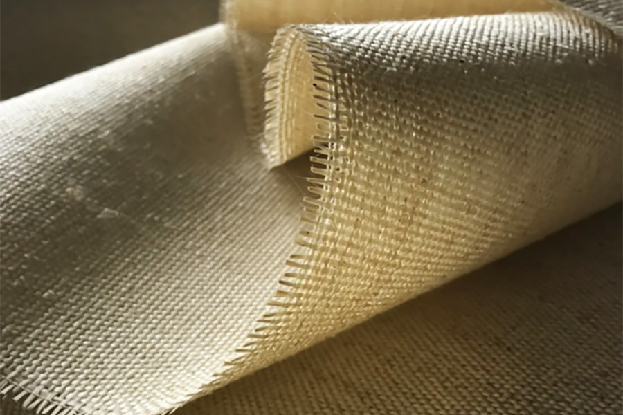 High temperature resistant fireproof protection vermiculite coated fiberglass fabric