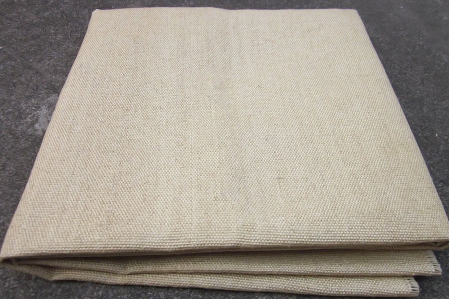 High temperature resistant fireproof protection vermiculite coated fiberglass fabric