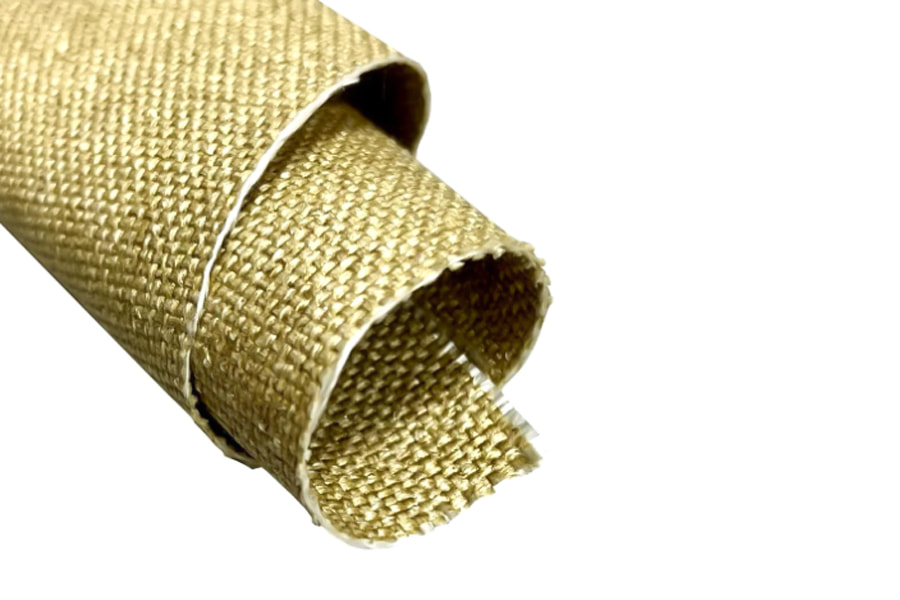 High temperature resistant fireproof protection vermiculite coated fiberglass fabric
