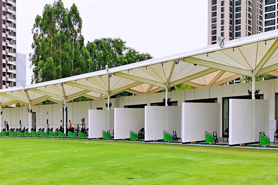 Durable UV-resistant sunshade PTFE membrane