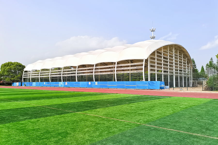 Durable UV-resistant sunshade PTFE membrane