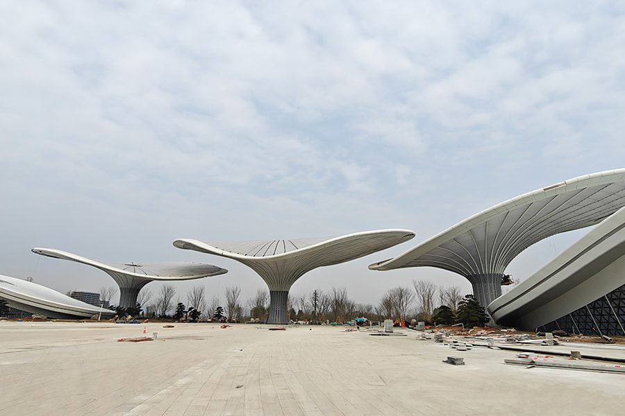 High strength outdoor awning waterproof PTFE mesh membrane coating