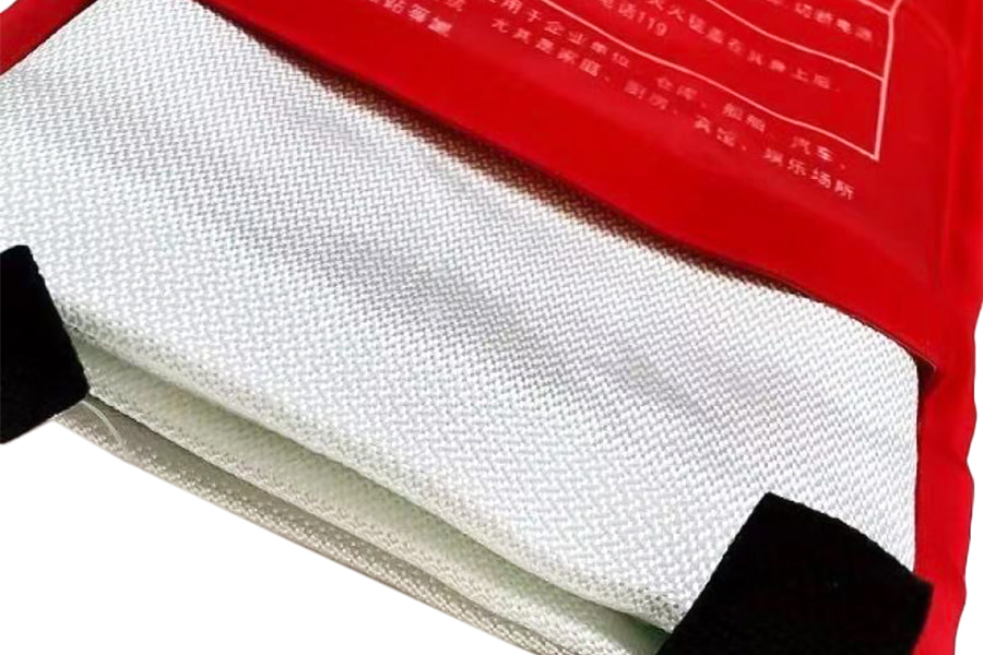 Non-toxic silicone fire blanket - High temperature resistant fire suppression mat