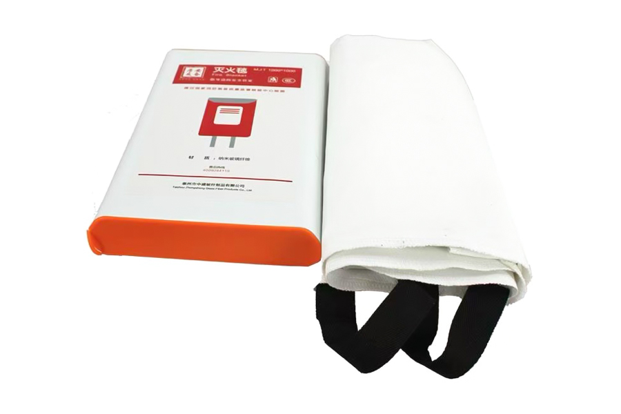 Non-toxic silicone fire blanket - High temperature resistant fire suppression mat