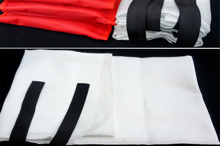 Non-toxic silicone fire blanket - High temperature resistant fire suppression mat