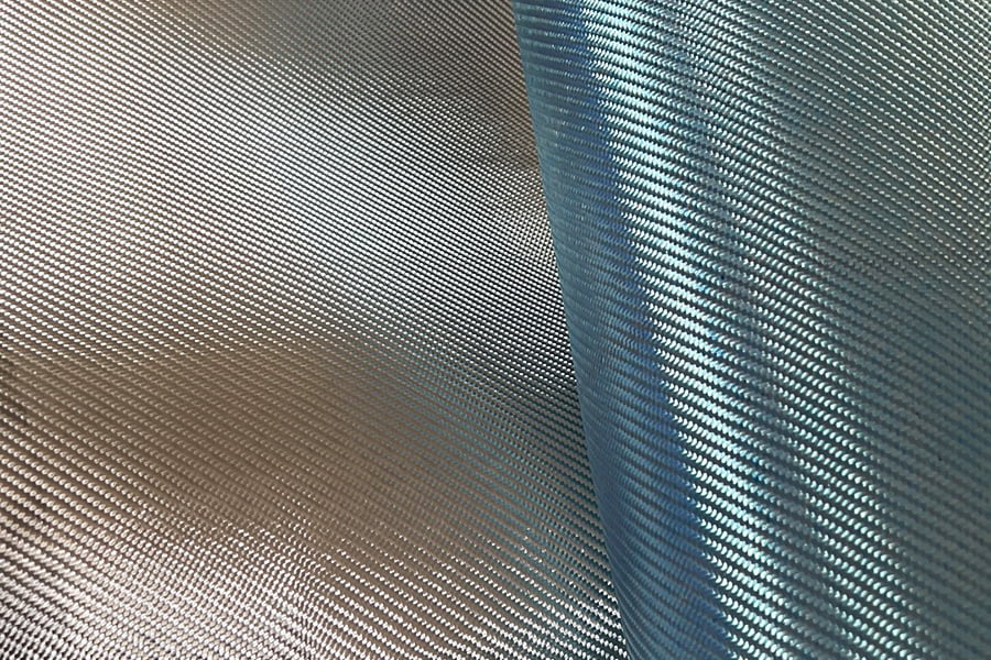 Flame retardant lightweight flexible electroplated fiberglass fabric